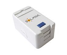 Solarix Zásuvka modulární pro 1 keystone na omítku bílá SXMO-1-0-WH0 