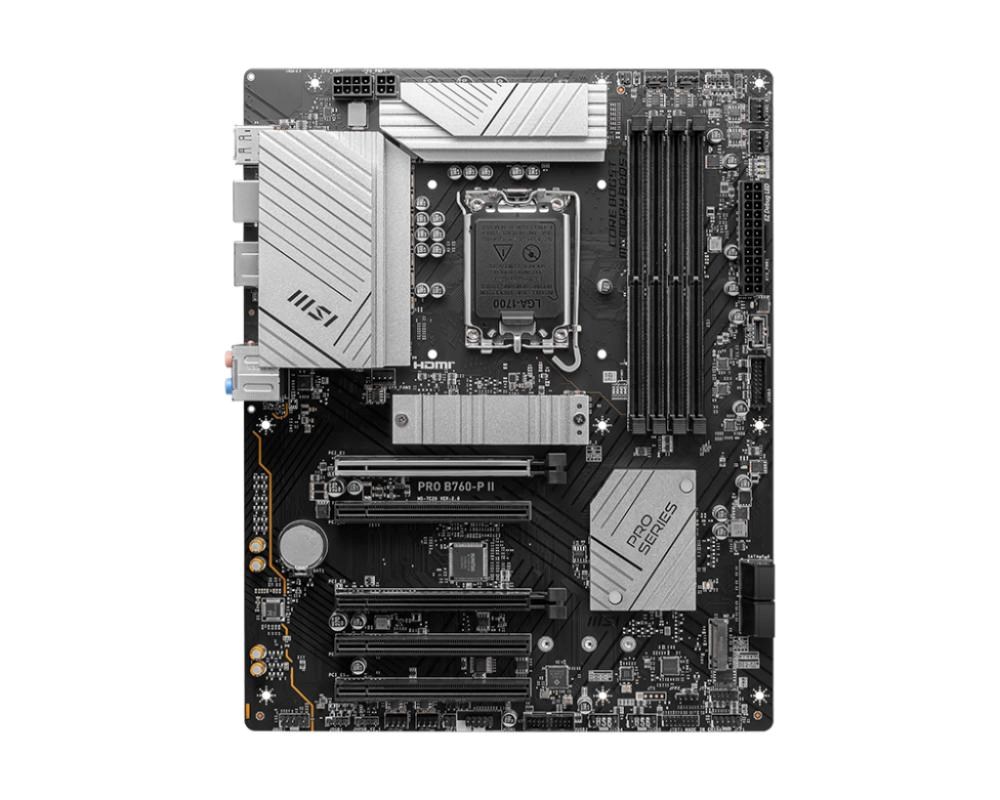 MSI MB Sc LGA1700 PRO B760-P II, Intel B760, 4xDDR5, 1xDP, 1xHDMI1 