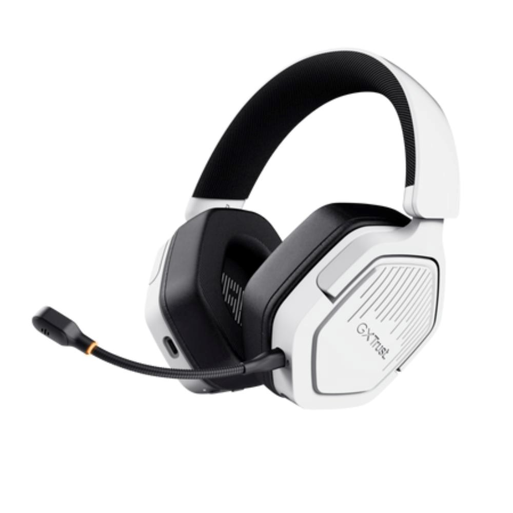 TRUST Herní sluchátka GXT 493W Carus,  Bluetooth,  2.4GHz,  bílá0 