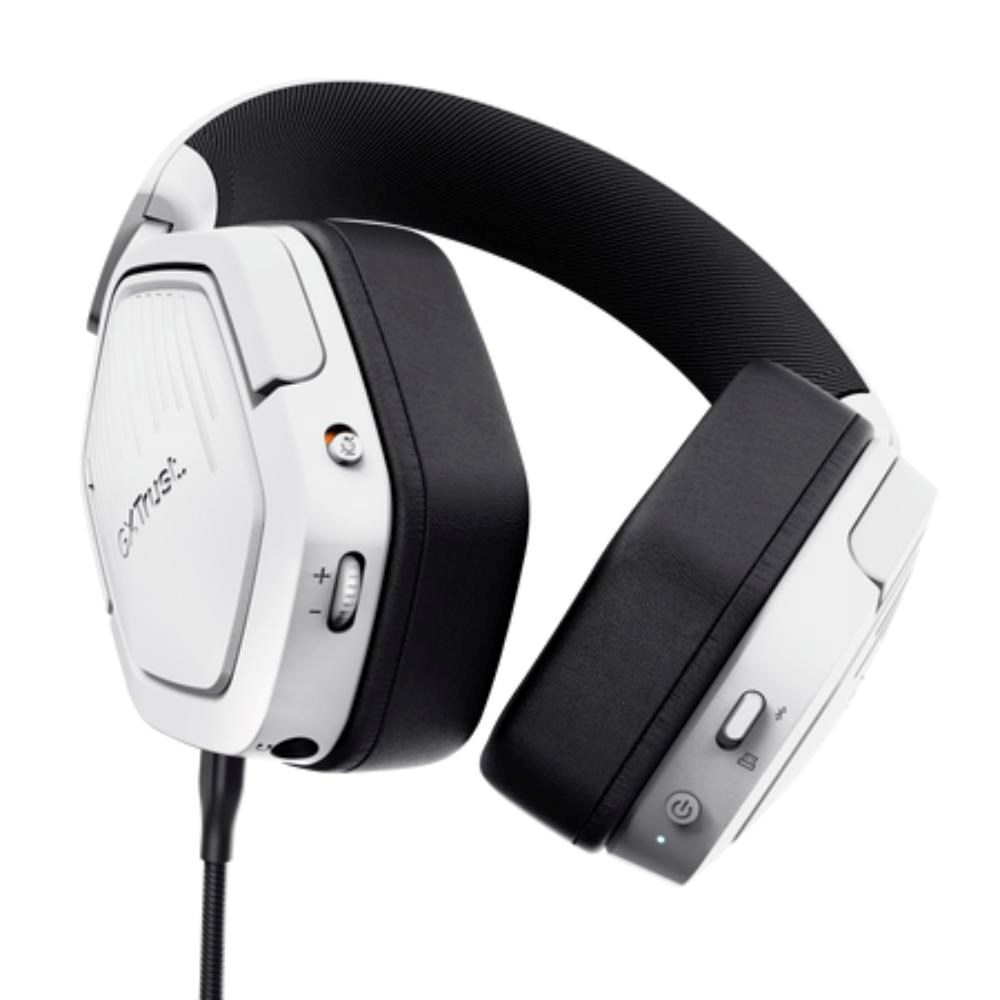 TRUST Herní sluchátka GXT 493W Carus,  Bluetooth,  2.4GHz,  bílá1 