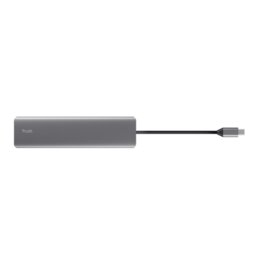 TRUST Dokovací stanice DALYX 7v1,  1xDP,  2xHDMI,  2xUSB-C,  2xUSB,  šedá3 