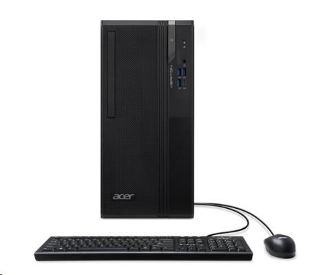 ACER PC Veriton VS2720G, i3-14100,8GB DDR5,512GB M.2 SSD,Wifi,DVD±RW,USB KB+mouse,W11P,180W,Black1 