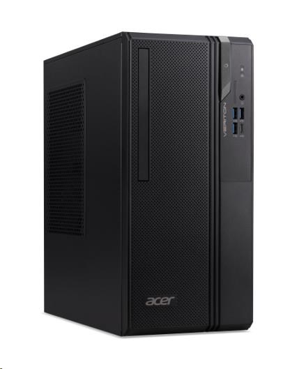 ACER PC Veriton VS2720G, i3-14100,8GB DDR5,512GB M.2 SSD,Wifi,DVD±RW,USB KB+mouse,W11P,180W,Black2 
