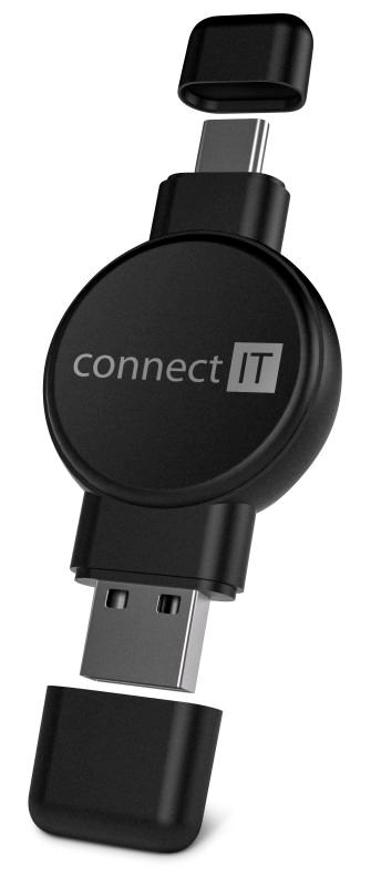 CONNECT IT Bezdrátová nabíječka WatchTravelCharge pro Apple a Samsung Watch,  Černá0 