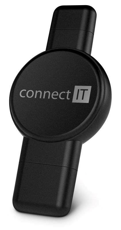 CONNECT IT Bezdrátová nabíječka WatchTravelCharge pro Apple a Samsung Watch,  Černá1 