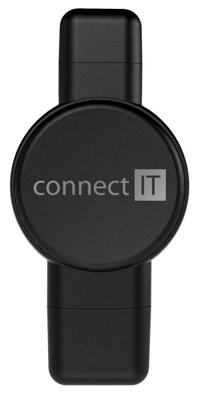 CONNECT IT Bezdrátová nabíječka WatchTravelCharge pro Apple a Samsung Watch,  Černá2 
