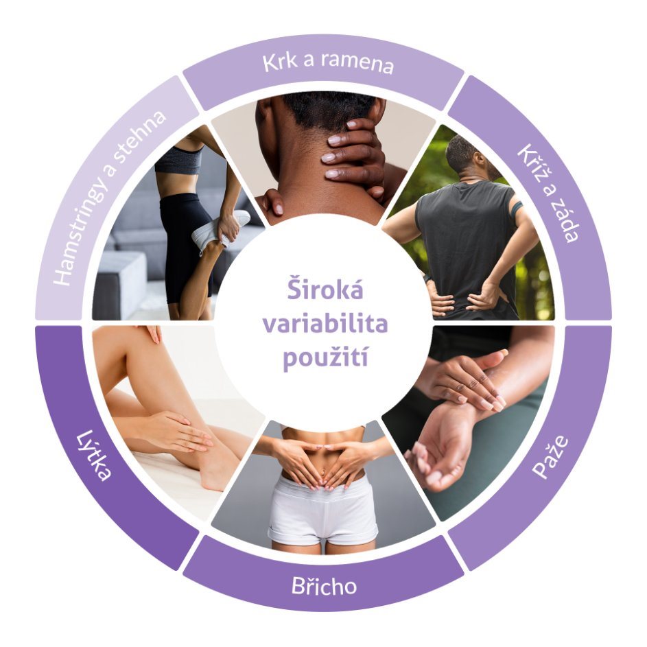 TrueLife RelaxBack B3 Charge - masážní polštář s dobíjecí baterií - Poškozený obal (Komplet)1 