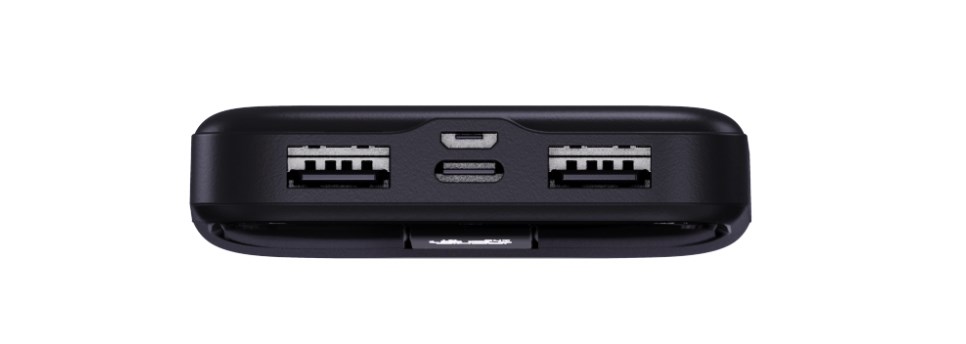 C-TECH Powerbanka 10000mAh,  Li-Pol,  22, 5W,  USB-C/ USB-A/ micro USB4 