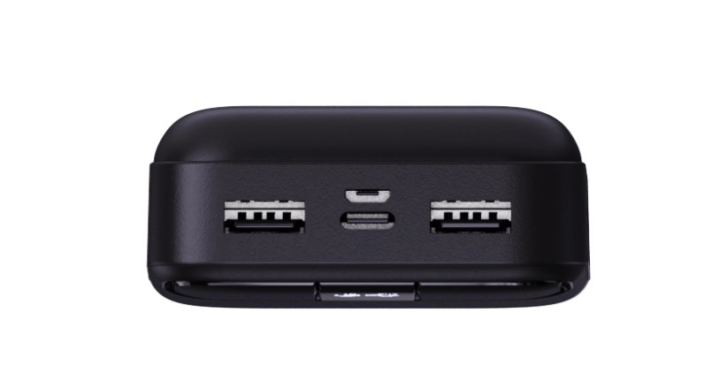 C-TECH Powerbanka 20000mAh,  Li-Pol,  22, 5W,  USB-C/ USB-A/ micro USB5 