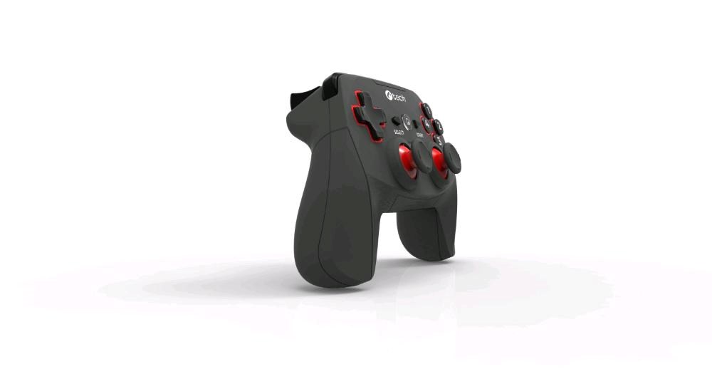 C-TECH Gamepad Khort pro PC/ PS3/ Android,  2x analog,  X-input,  vibrační,  bezdrátový,  USB4 
