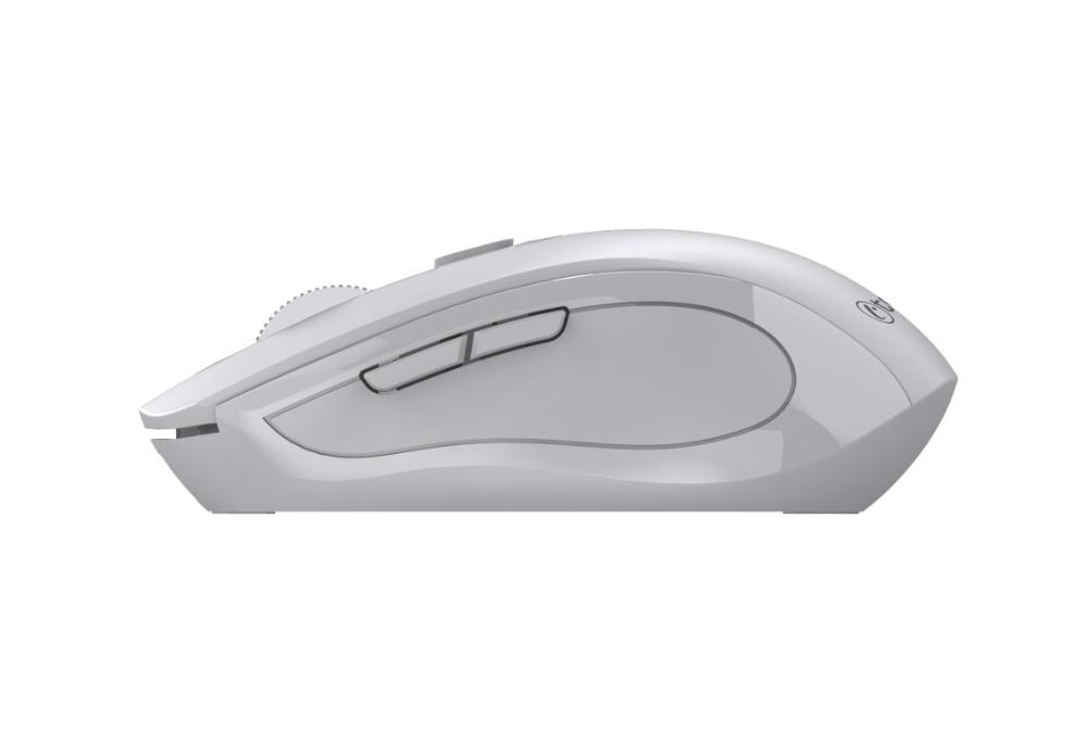C-TECH myš Dual mode WLM-12GR,  bezdrátová,  1600DPI,  6 tlačítek,  šedá,  USB nano receiver3 