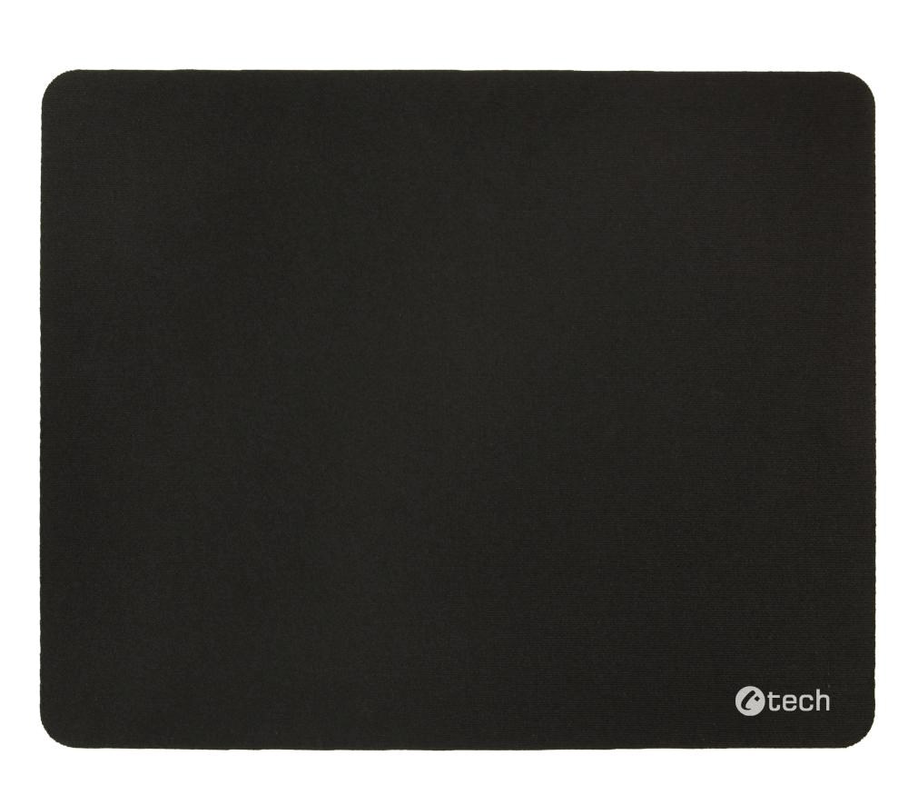 C-TECH Podložka pod myš MP-03BK,  textilní,  220x180mm,  černá0 