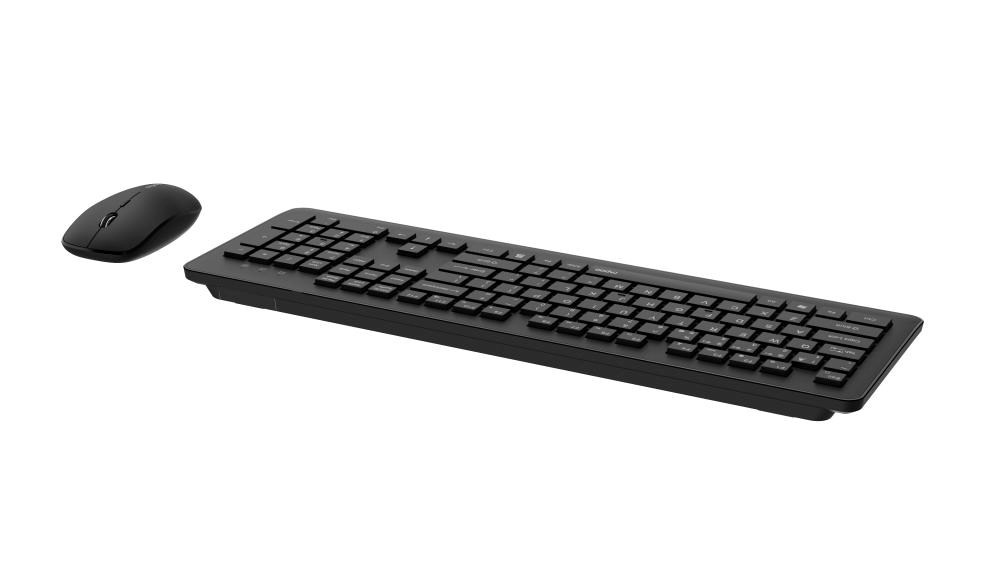 RAPOO Set klávesnice a myš 8310M, Multi-mode, Bezdrátový set, CZ/SK, Černá3 
