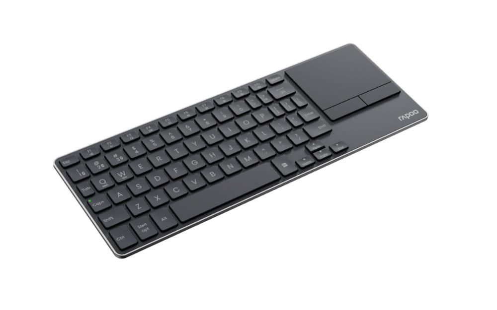RAPOO Klávesnice E2810M,  Bezdrátová 2.4GHz,  Bluetooth,  CZ/ SK,  černá1 