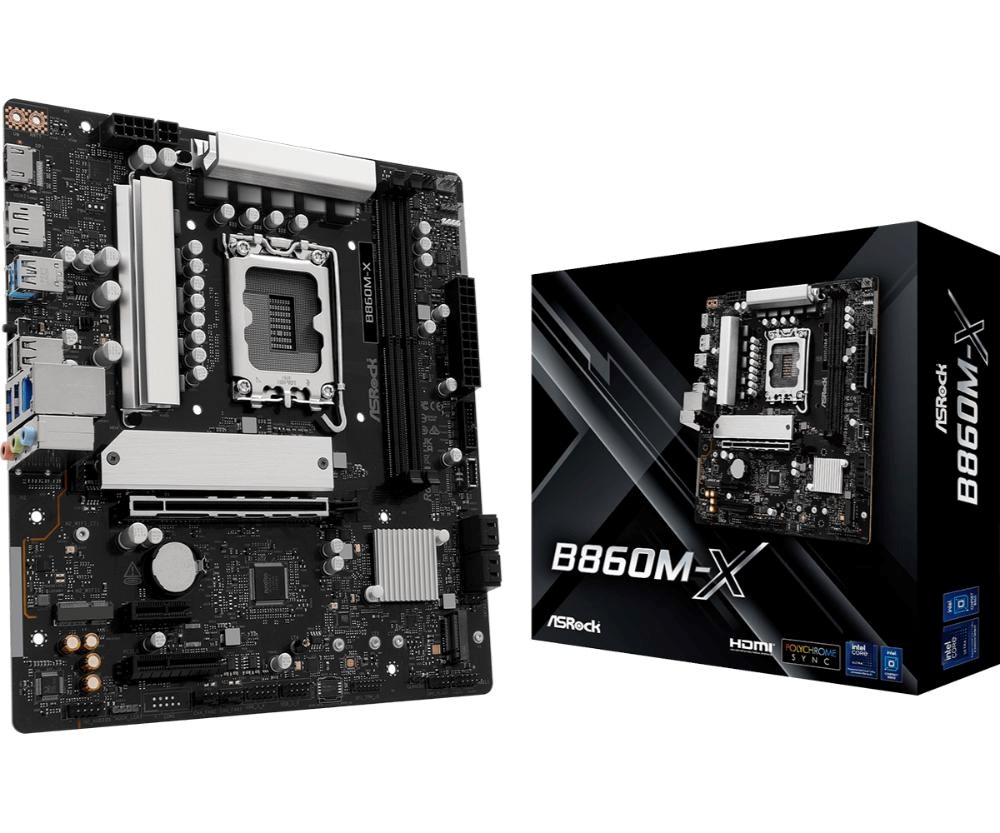ASRock MB Sc LGA1851 B860M-X,  Intel B860,  2xDDR5,  1xDP,  1xHDMI,  mATX0 