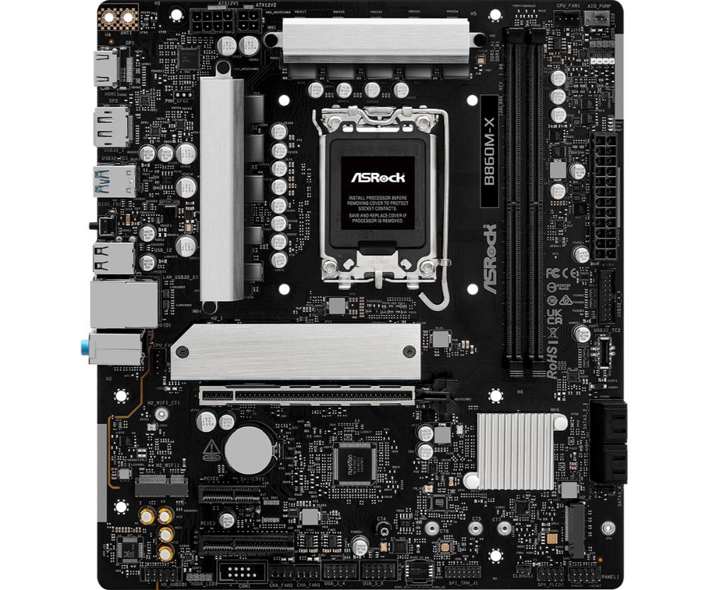 ASRock MB Sc LGA1851 B860M-X,  Intel B860,  2xDDR5,  1xDP,  1xHDMI,  mATX1 