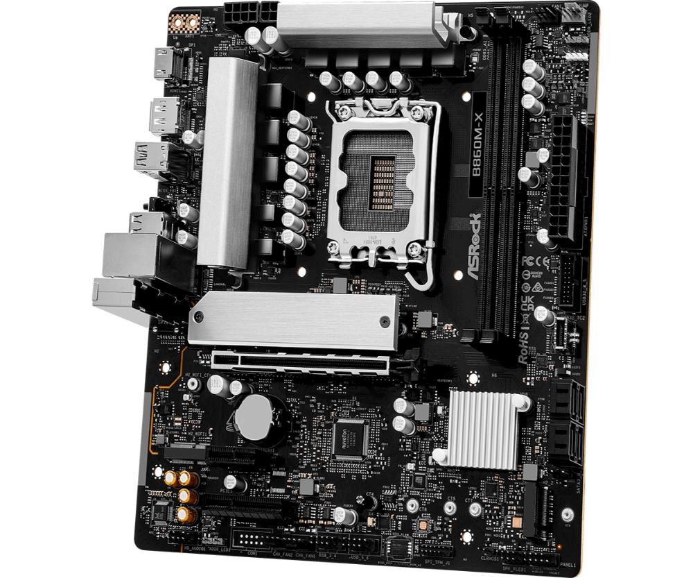 ASRock MB Sc LGA1851 B860M-X,  Intel B860,  2xDDR5,  1xDP,  1xHDMI,  mATX3 