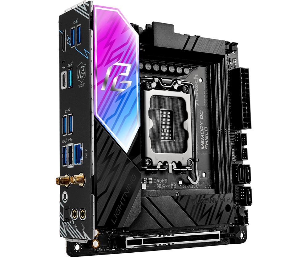 ASRock MB Sc LGA1851 B860I LIGHTNING WIFI,  Intel B860,  2xDDR5,  1xThunderbolt,  1xHDMI,  WiFi,  Mini-ITX2 