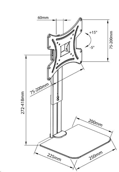 Držák na Tv /  monitor Fiber Mounts FM460 