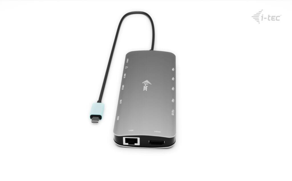 i-tec USB-C Metal Nano 3x Display Dock,  2x HDMI 1x USB-C video, PD 140W + Universal Charger 140 W0 