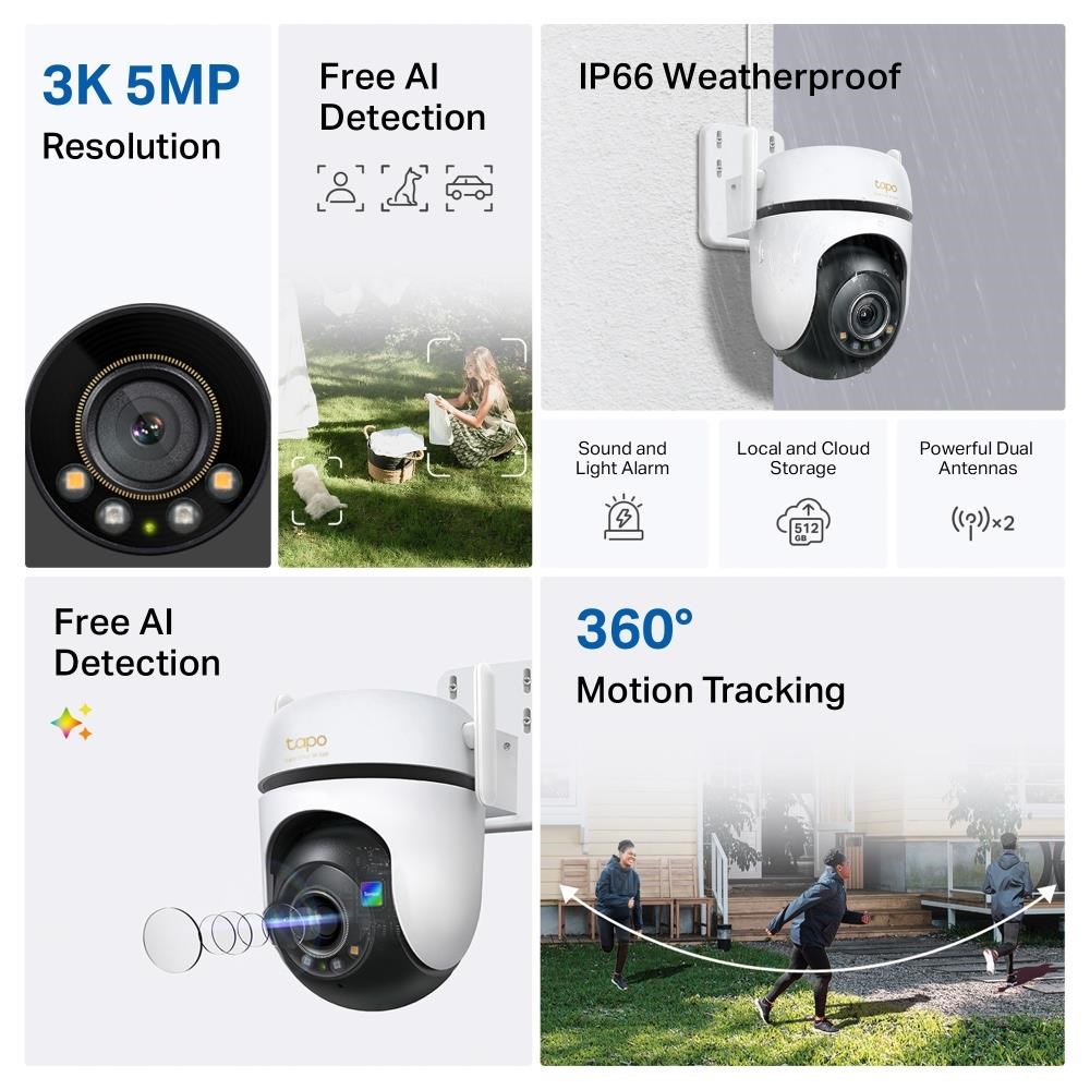 TP-Link Tapo C530WS venkovní-outdoor kamera (5MP,  3K 1620p,  WiFi,  IR 30m,  microSD card)4 