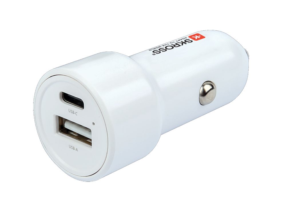 SKROSS USB A+C nabíjecí autoadaptér Dual Car Charger, 65W PD0 