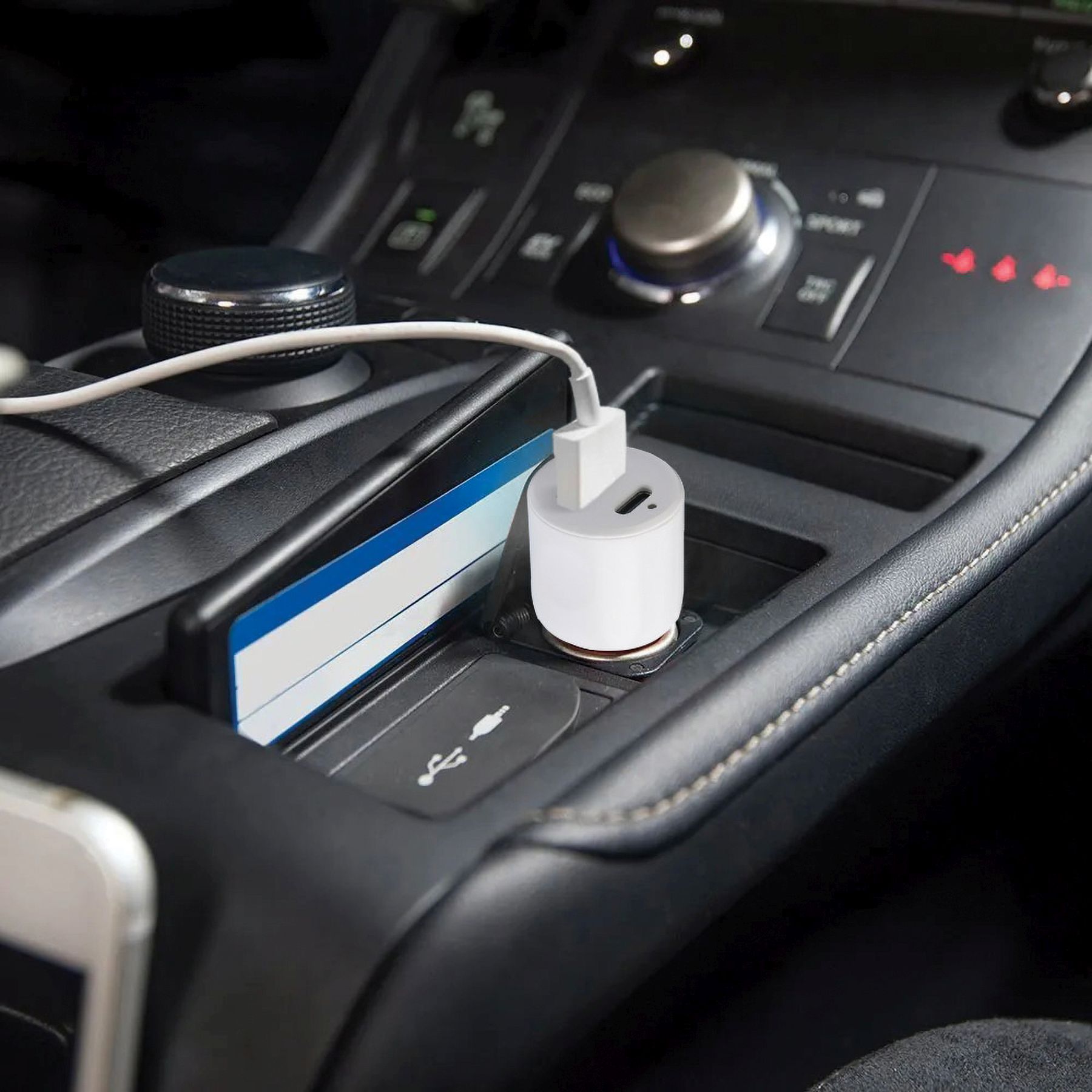 SKROSS USB A+C nabíjecí autoadaptér Dual Car Charger, 65W PD2 