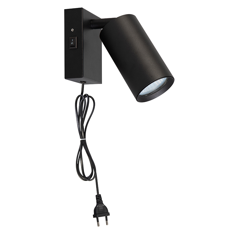 Solight nástěnná lampička CELE,  1x GU10,  černá3 