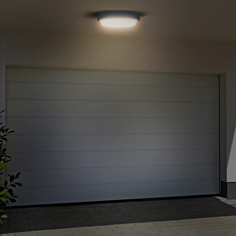 Solight LED venkovní osvětlení kulaté, 13W, 910lm, 4000K, IP54, 17cm, šedá barva2 