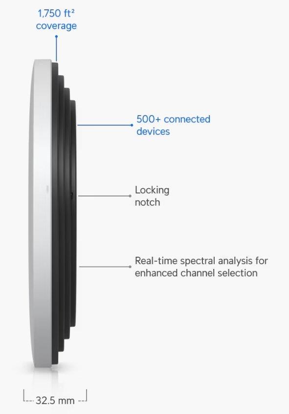 UBNT UniFi U7-Pro-XGS,  bez PoE adaptéru,  bílá2 