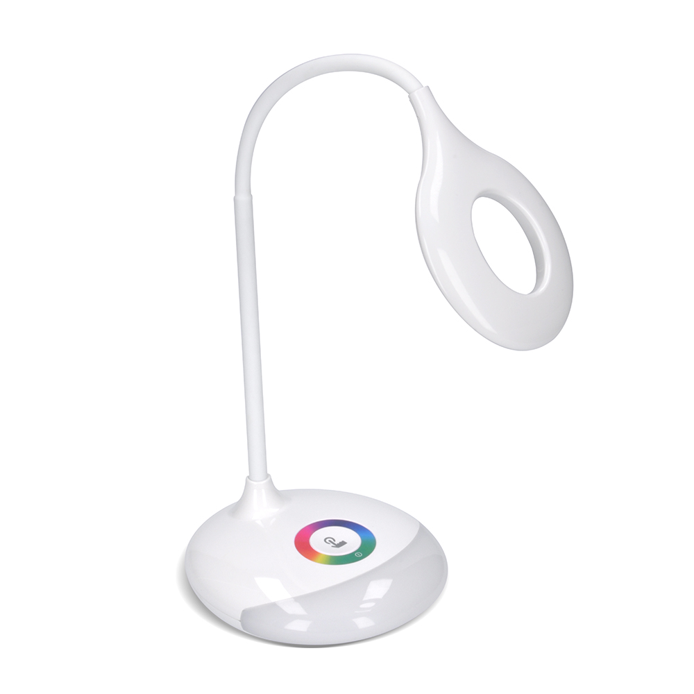Solight LED stolná lampička nabíjacia, 5W, RGB podsvietenie, stmievateľná, USB napájanie5 