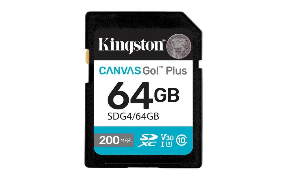 Kingston Canvas Go Plus/ SDXC/ 64GB/ UHS-I U3 / Class 10