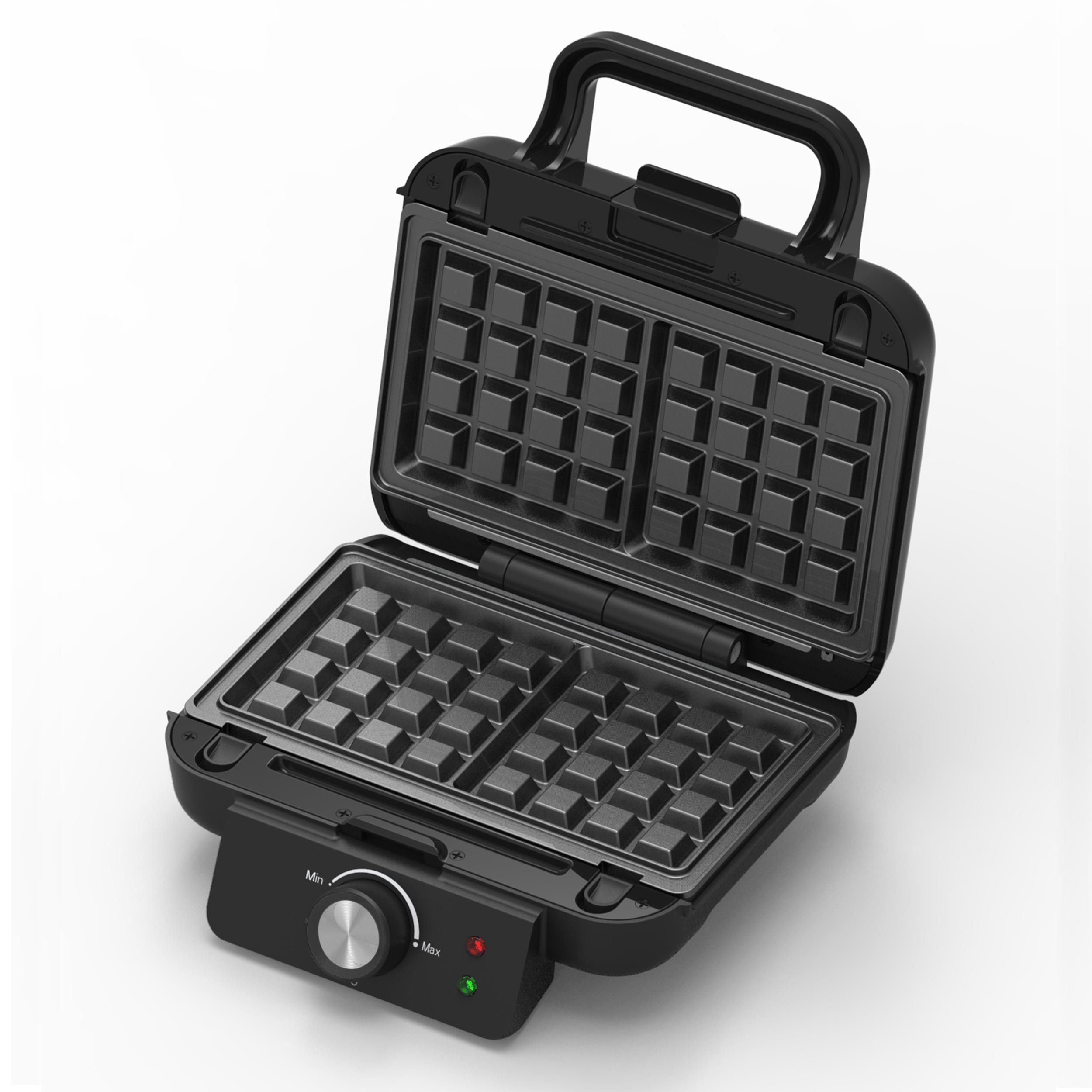 Rohnson R-2635 MultiBites sendvičovač, 1000 W, nepřilnavý povrch, regulace teploty, černá6 