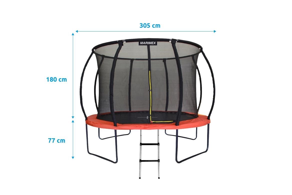 Marimex Premium trampolína 305 cm + vnitřní ochranná síť + schůdky ZDARMA2 