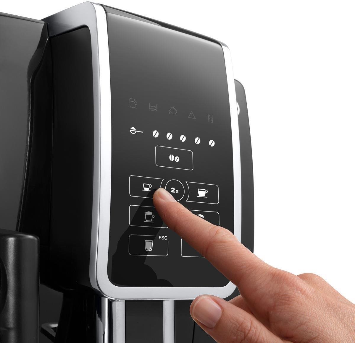 BAZAR - DeLonghi Dinamica ECAM 350.50.B automaticý kávovar,  15 bar,  1450 W,  vestavěný mlýnek - opraveno,  použito2 
