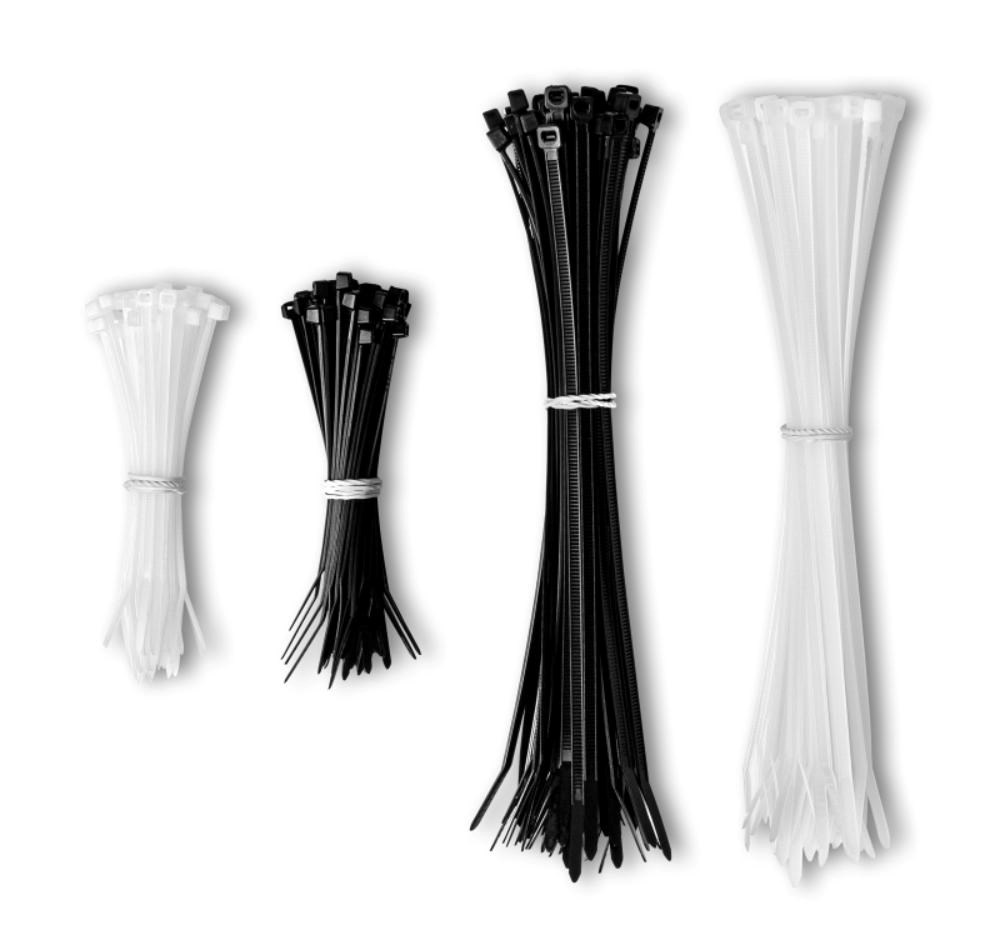 CONNECT IT Stahovací pásky na kabely ZipTie, Černá Bílá0 