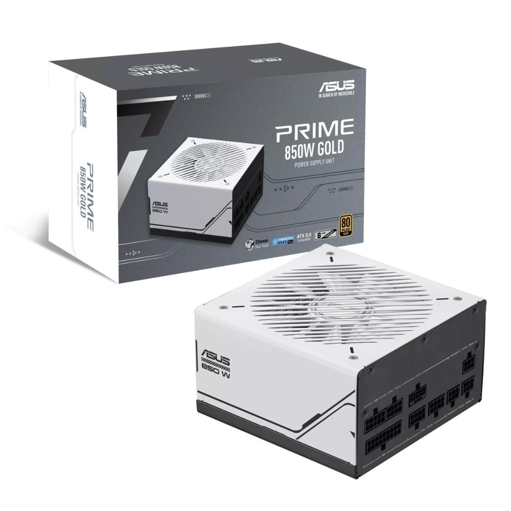 ASUS zdroj PRIME AP-850G 850W,  135mm,  80+ Gold,  Plně modulární,  ATX 3.17 
