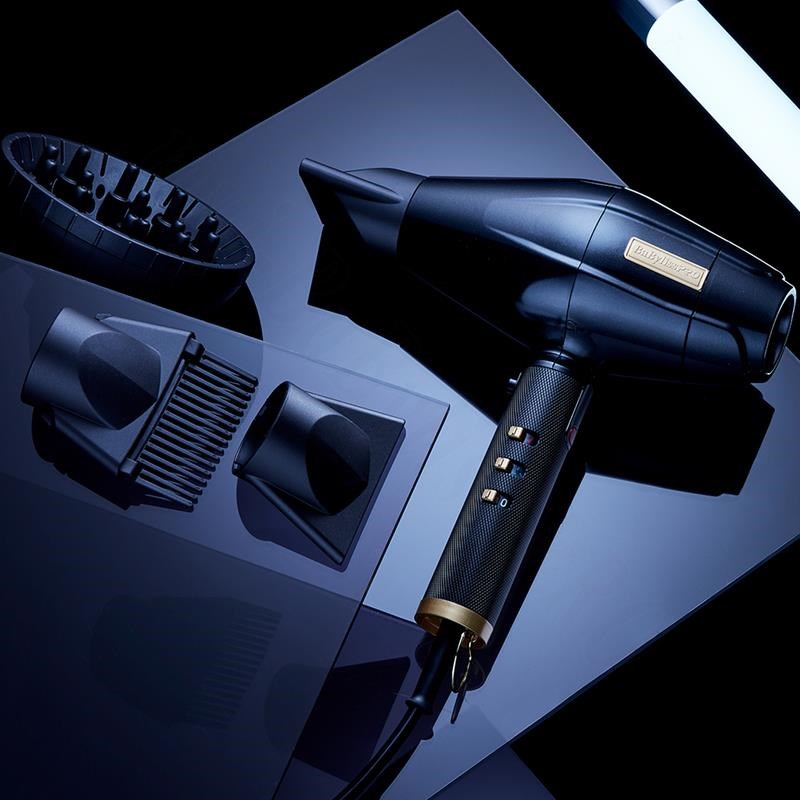 BaByliss FXBDB1E Pro 4Artists fén na vlasy, 2200 W, 3 teploty, 2 rychlosti, iontový generátor, černá9 