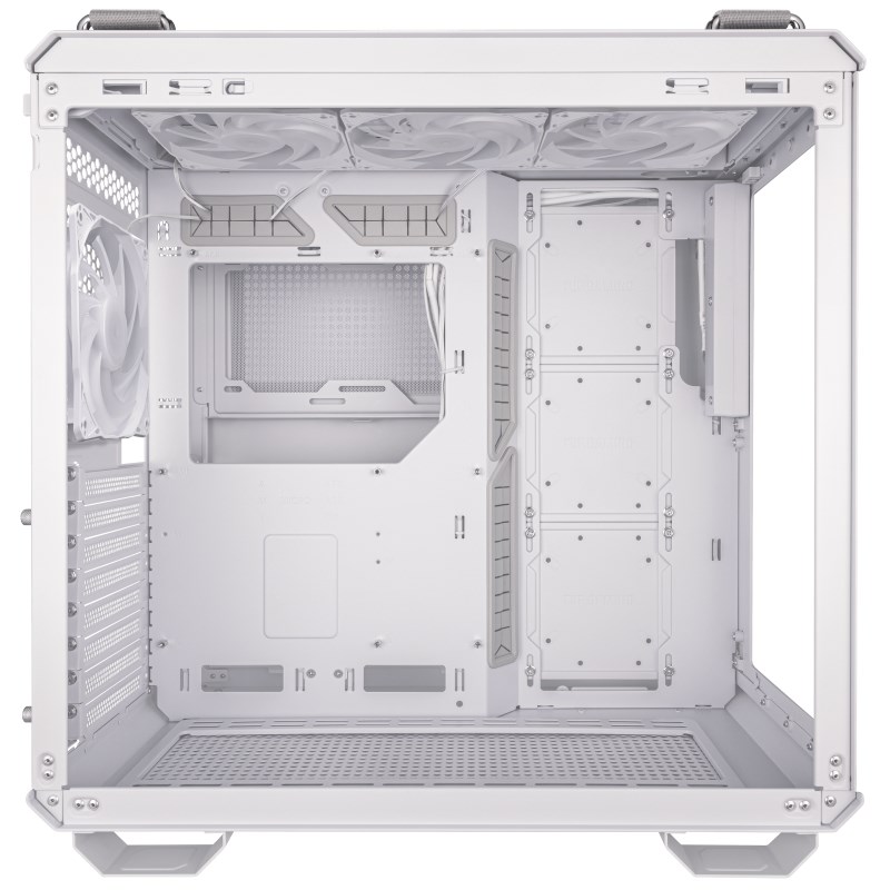 BAZAR - ASUS case TUF GAMING GT502 PLUS,  Mid Tower,  průhledná bočnice,  4x 120mm ARGB Fan,  bílá - Poškozený obal (Komplet3 