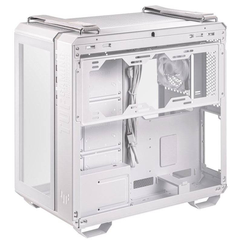 BAZAR - ASUS case TUF GAMING GT502 PLUS,  Mid Tower,  průhledná bočnice,  4x 120mm ARGB Fan,  bílá - Poškozený obal (Komplet6 