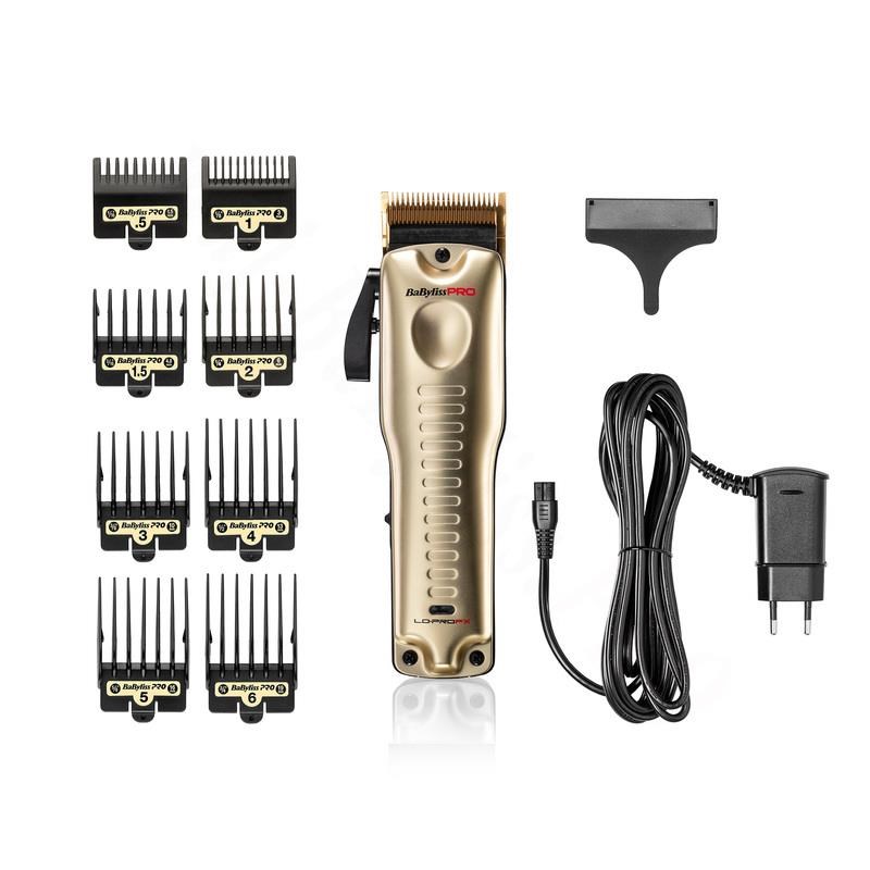 BaByliss Pro 4 FX825GE profesionální zastřihovač,  titanové čepele,  3300 mAh baterie,  zlatá0 