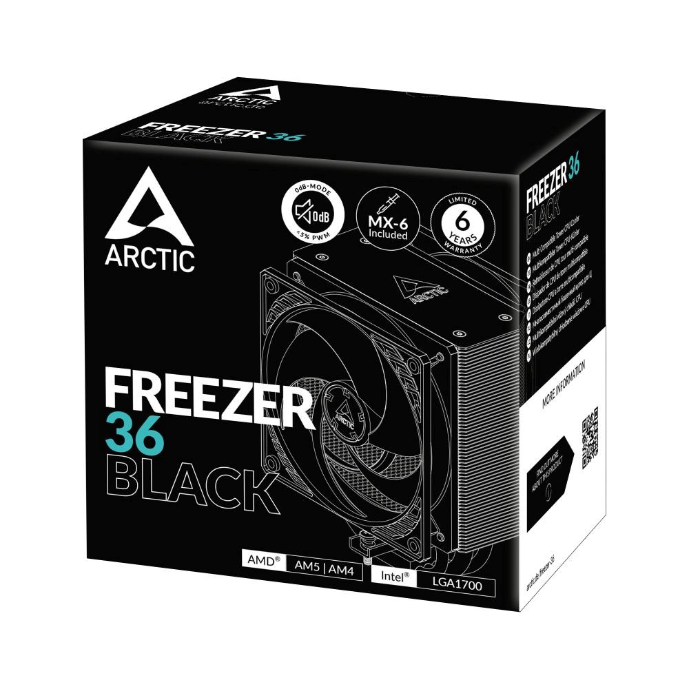ARCTIC Chladič CPU Freezer 36 Black, 2x120mm, LGA1851, AM54 
