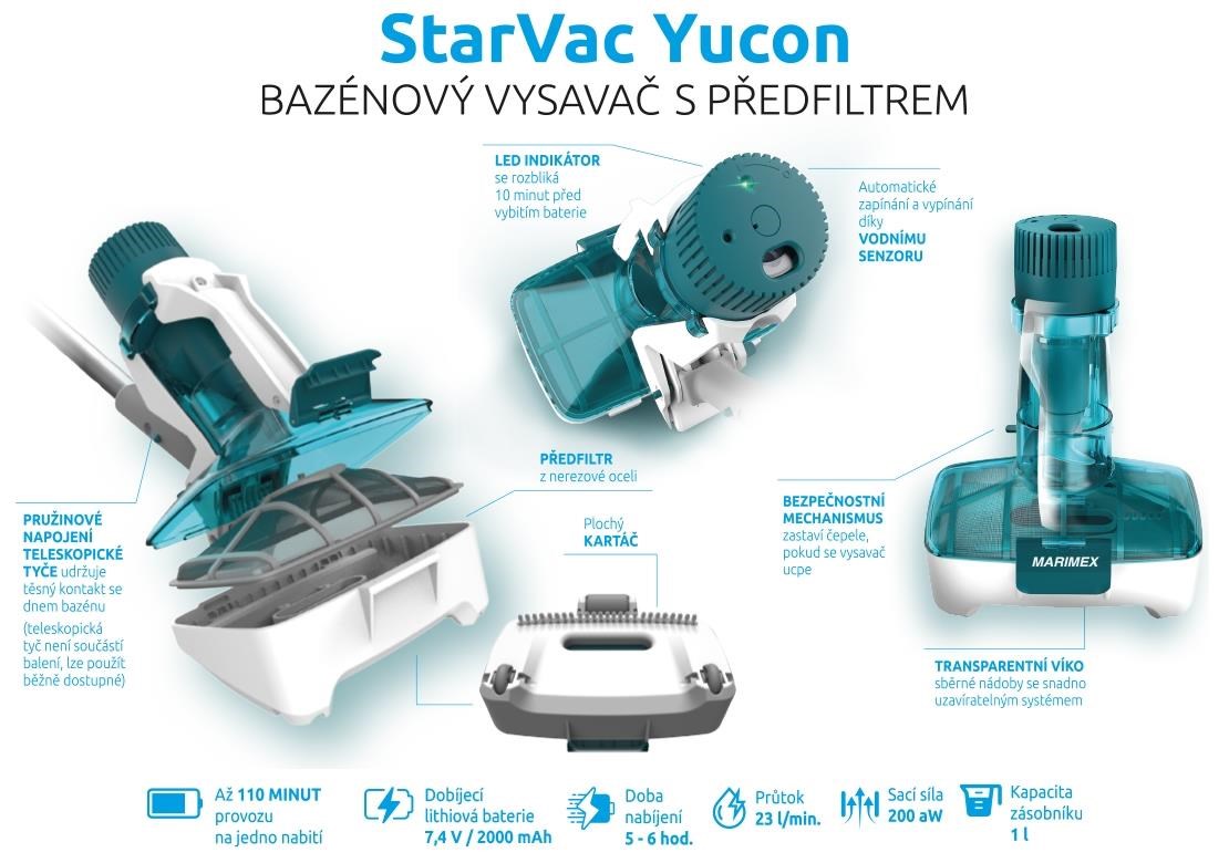 Marimex StarVac Yucon bazénový vysavač0 
