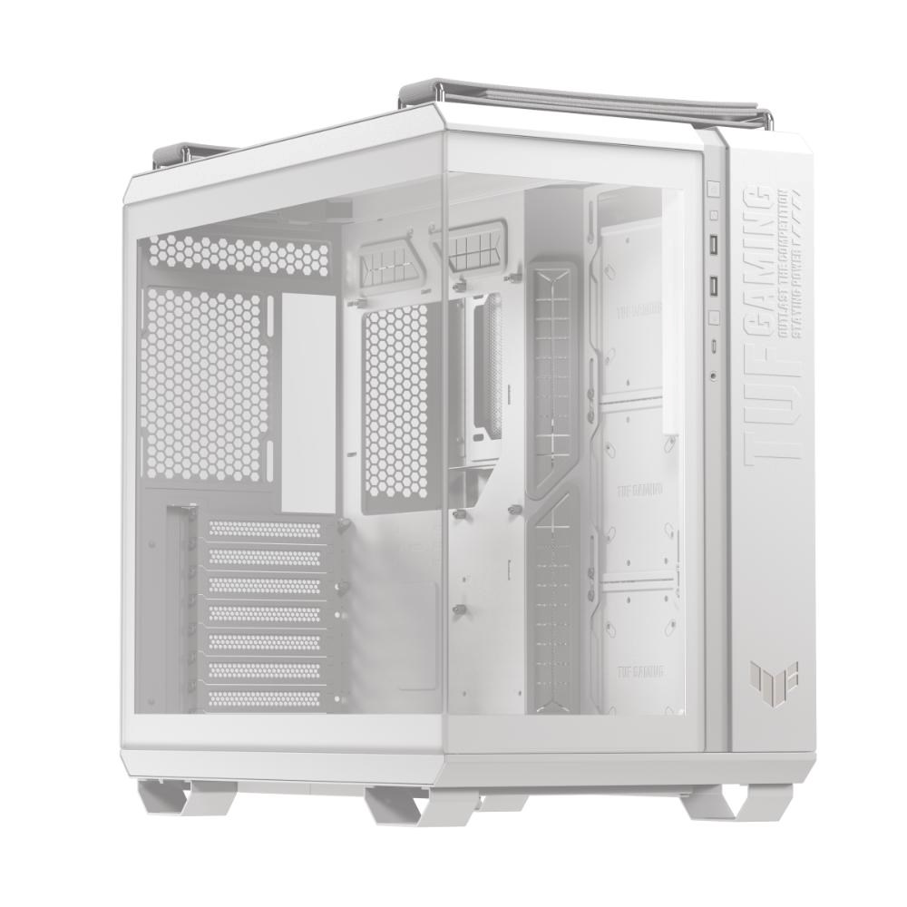 ASUS case TUF GAMING GT502 HORIZON,  Mid Tower,  průhledná bočnice,  4x 120mm ARGB Fan,  bílá0 
