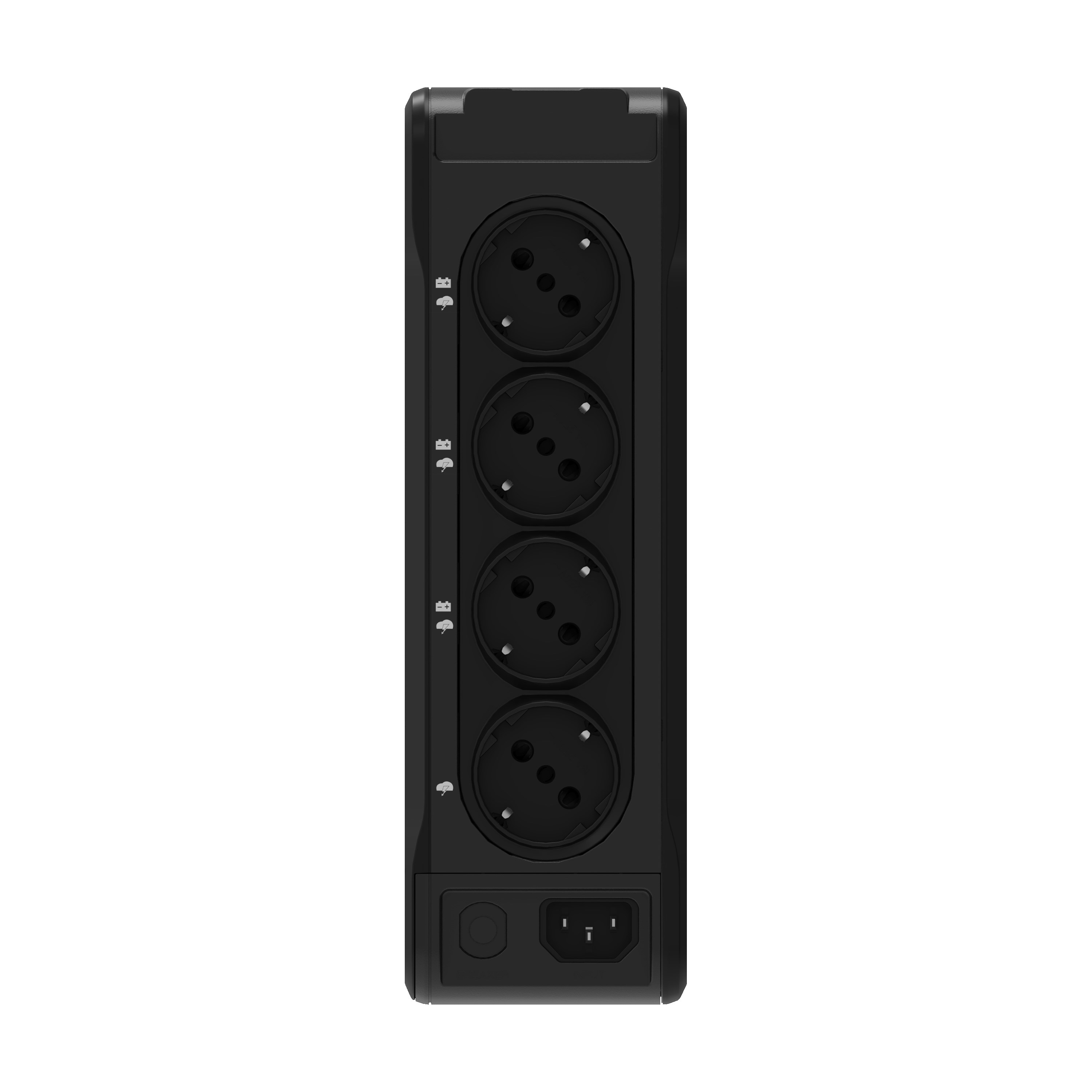 Eaton 3P Ellipse UPS DIN 550VA,  330W,  Vstup: C14,  Výstupy: (3) Typ E,  (1) Pouze přepěťová ochrana Typ E,  Tower1 
