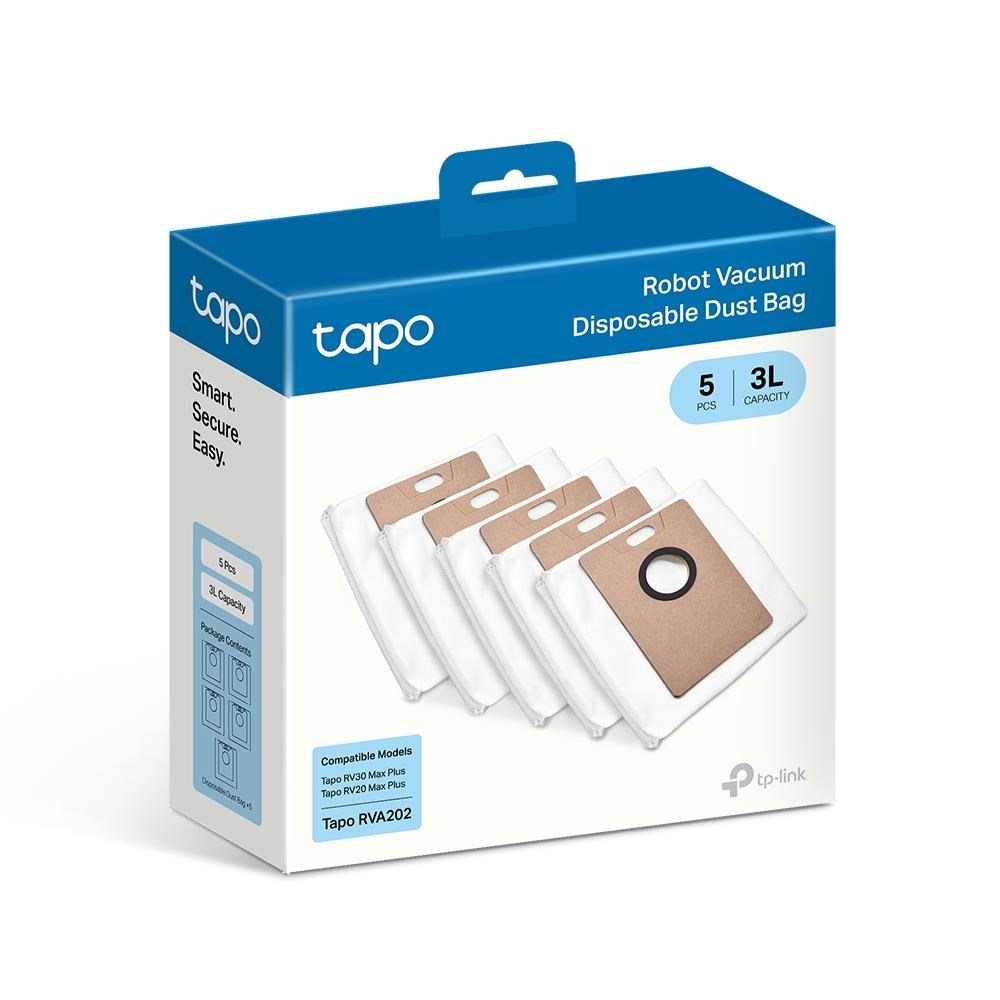 TP-Link Tapo RVA202 sada 5 náhradních prachových sáčků (5x 3L) pro Tapo RV30 Max Plus,  Tapo RV20 Max Plus1 