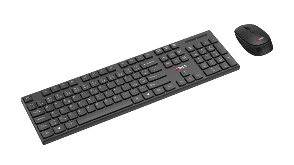 C-TECH klávesnice s myší WLKMC-03,  Bezdrátový set 2.4GHz,  CZ,  Černá3 