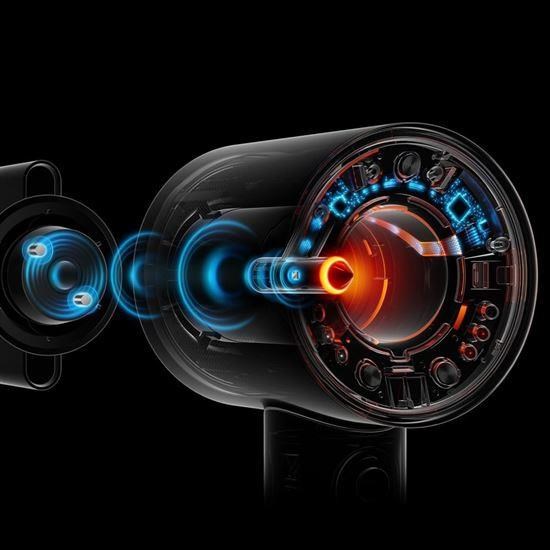 Dyson Supersonic Nural HD16 fén na vlasy,  1600 W,  difuzér,  4 teploty,  3 rychlosti,  vinca blue/ topaz3 