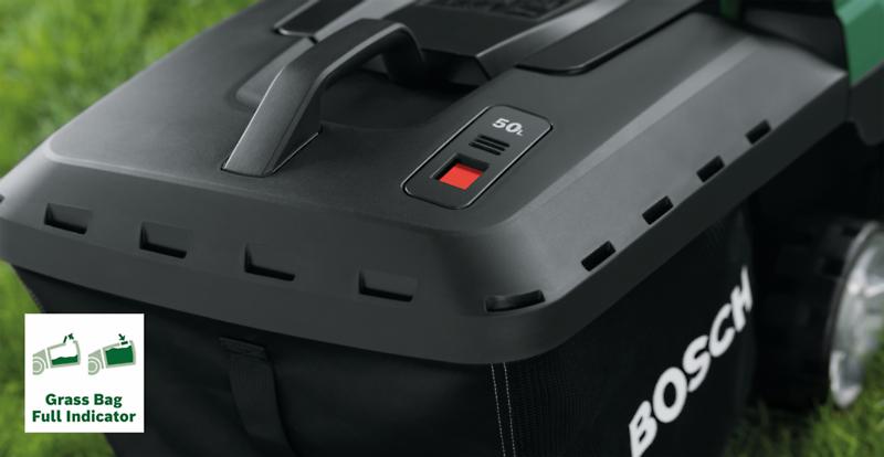 Bosch AdvancedRotak 44-750 sekačka na trávu,  1800 W,  šířka střihu 44 cm,  objem sběrného koše 50 l,  ErgoSlide-System2 
