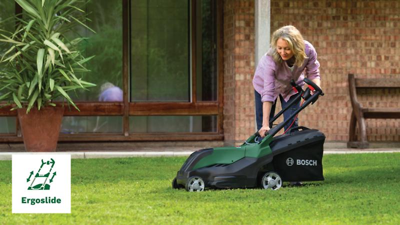 Bosch AdvancedRotak 44-750 sekačka na trávu,  1800 W,  šířka střihu 44 cm,  objem sběrného koše 50 l,  ErgoSlide-System3 